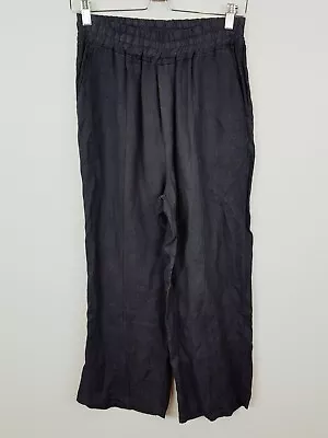 [ BLUE SAND ] Womens High Waisted Linen Pants - Made In Italy | Size S Or AU 10 • $55