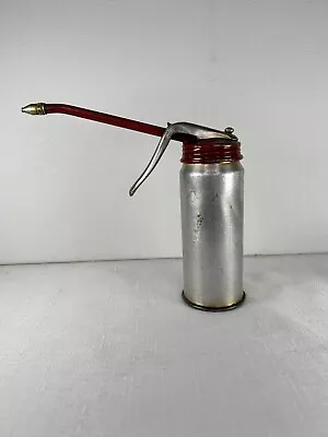 Vintage Golden Rod Red Top Finger Pump Oiler Can Made In USA • $12.50