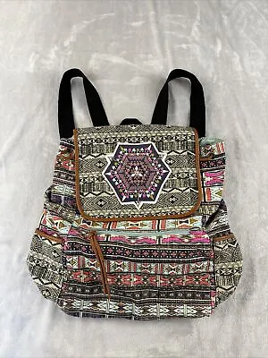 Mossimo Supply Co Womens Big Flap Bohemian Back Pack • $15.87