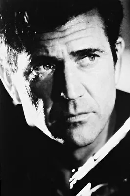 Mel Gibson Poster Print Close Up Payback B&W 18x24 • $24.99