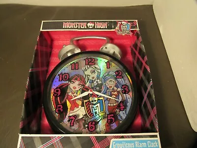 Monster High Alarm Clock Twin Bell Quartz Accuracy Nib • $15