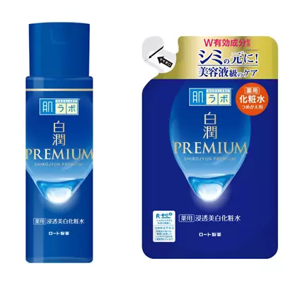 Hada Labo Shirojyun Premium Light Whitening Moisturizing Toner Bottle&Refill Set • $28.95