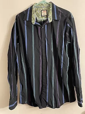 $29.99 • Buy J. Garcia Jerry Garcia Grateful Dead Button Down Dress Striped Shirt SZ L