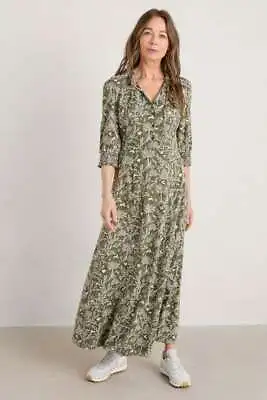 Seasalt Women's Dress - Green Felicity Organic Cotton Jersey Dress - Regular - G • £39.95