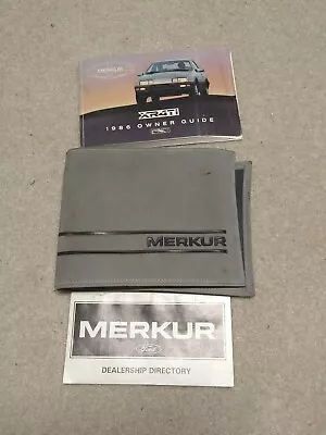 1986 Ford Merkur XR4Ti Owner Guide & Dealership Directory Books ( 3 Pieces ) • $34.99