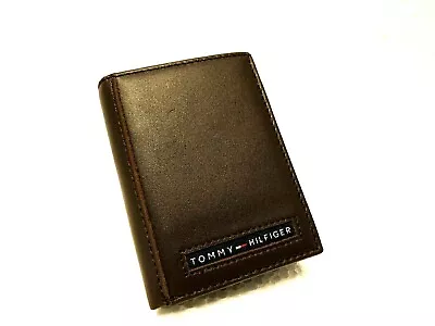 £24.99 • Buy New Tommy Hilfiger Cambridge Men's Brown Leather Trifold Wallet 5676/02 GRADE A