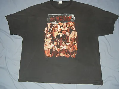 VTG 2000s Extreme Championship Wrestling T-shirt ASIS ECW 3XL Faded Black • $19.99