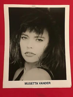 Musetta Vander B&W   Original Talent Agency Headshot Photo W/Credits • $10