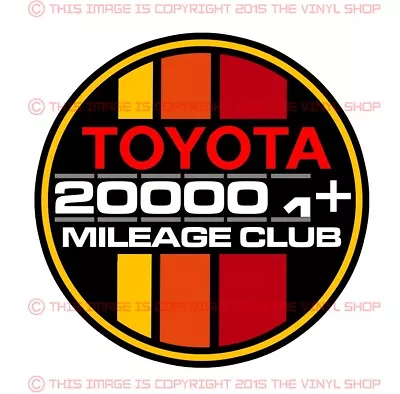 Toyota Decal 200k High Miles Club Tacoma SR5 4X4 4Runner TRD  Tundra Fj Cruiser • $6.99