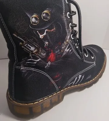 Rare First Dance Men’s Shoes Boots Skull With Guns Size 40 EU 8 US(f) • $38