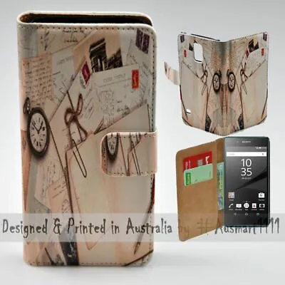 For Sony Xperia Series - Old Diary Letter Theme Print Mobile Phone Case Cover • $13.98