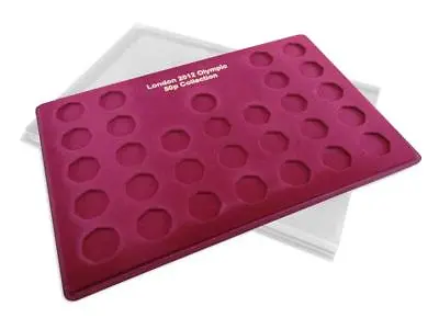 Coin Tray + Cover SCHULZ Red Collection Display 50p London Olympic (T.MC) • £11.48