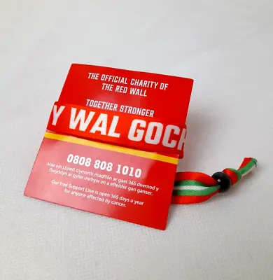 Cymru Wal Goch Wristbands / Wales Red Wall Wristbands Limited Edition Unisex • £1