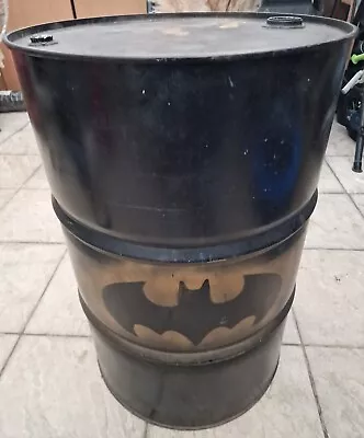 Batman Symbol Oil Petrol Liquid Storage Tank Tight Head Steel Drum Barrel • £45