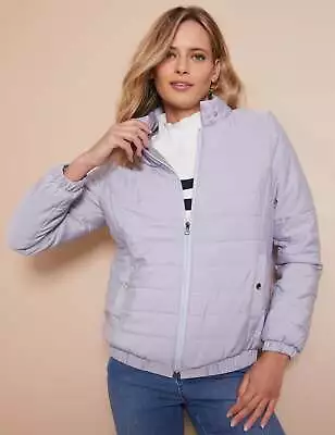 AU 12 - W LANE - Womens Long Jacket - Grey Winter Coat - Warm Puffer • $29.04
