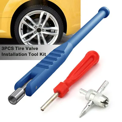 Tire Valve Stem Installation HD Chrome Tool Puller Car Plug Core Remover Repair • $7.99