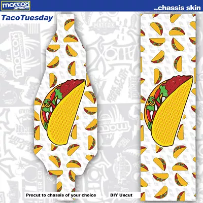 RC Car Chassis Skin  (1) 18mil Outdoor  OR (1) 12mil Indoor-Taco Tuesday • $17.70