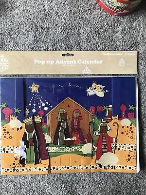 NEW Christmas Pop Up Advent Calendar Childminder Nursery BNIP Traditional Mary J • £0.95