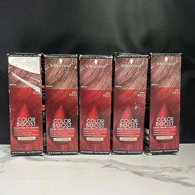 5 Schwarzkopf Color Boost Vibrancy Hair Color Booster RED Multi Application (1W) • $24.99