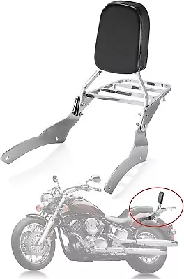 Backrest Sissy Bar Luggage Rack For VStar 400 650 Classic Dragstar 400 650 NEW • $69