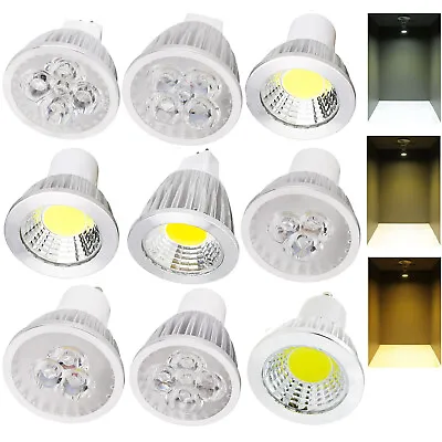 Dimmable LED Spotlight COB/Epistar Bulb GU10 MR16 GU5.3 6W 9W 12W 15W Lamps RD • $4.54