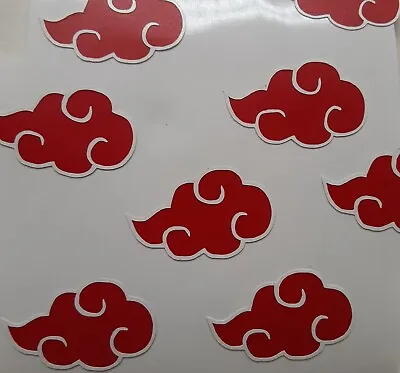 $30 • Buy 10 Pack Of Akatsuki Symbol Naruto Sticker Vinyl Decal Windows Waterproof! 4 Inch