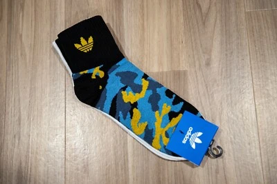 $29.68 • Buy Adidas Originals Graphics Logo 2 Pack Mid Socks In Multi L