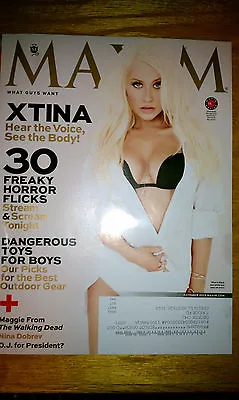 Maxim Magazine Christina Aguilera October 2013 • $4