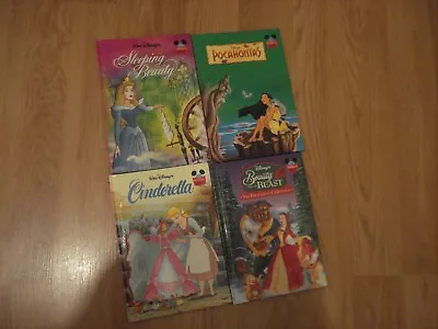 Lot Of 4 Disney Wonderful World Of Reading Books (Hardcover Vintage) Cinderella • $10.20