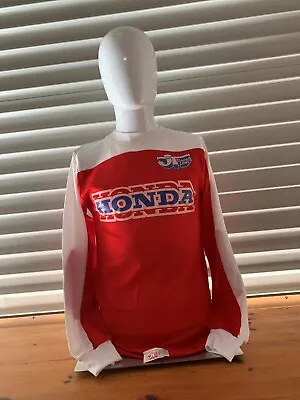 Vintage JT Racing USA Honda Red & White Jersey Supercross Moto-X MX Racing Moto • $200