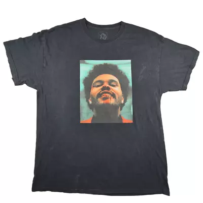 Weeknd XO After Hours T Shirt Size XL Navy Mens Graphic Music Tee • £19.99