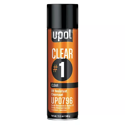 U-POL Premium Aerosols: Clear #1 High Gloss Clearcoat 15oz UP0796 U-POL • $31.54