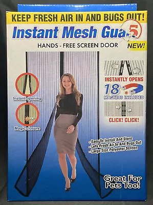 Magnetic Instant Mesh Guard Hands Free Screen Door No Tools Required • $12.99