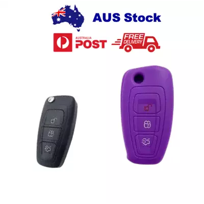 Purple Silicone Key Cover For Ford Ranger Focus Fiesta Mondeo • $8.70