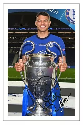 THIAGO SILVA Signed Autograph PHOTO 6X4 Signature Print CHELSEA Champions League • £3.79