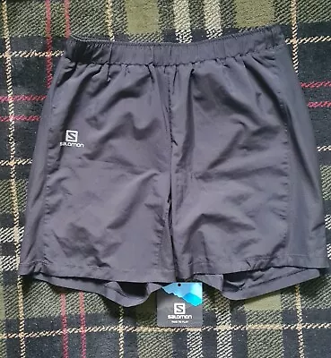 Salomon Agile 7  Mens Advanced Skin Shorts Running/Exercise Black Medium RRP £50 • £24.95