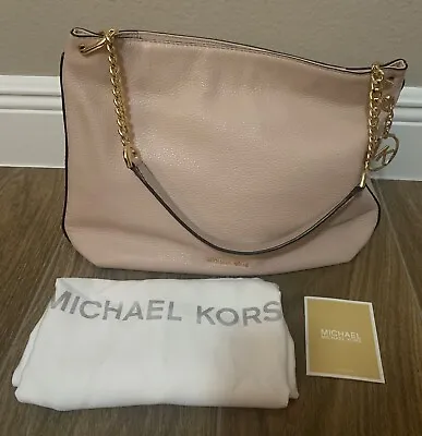 Michael Kors Purse Handbag  Lillie Large Hobo Soft Pink New With Tag Zipper • $115.99