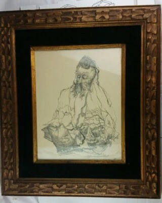 $325 • Buy Original Seymour Rosenthal Lithograph Print 1962 Pencil Signed Jewish Judaica