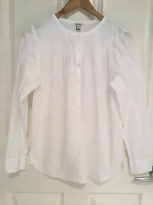 J Crew Womens White Shirt / Blouse Size Us 4 • $25