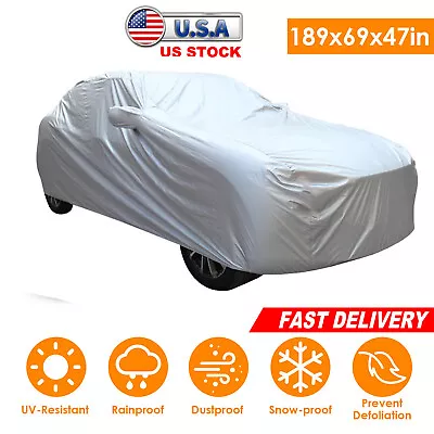 Outdoor Waterproof UV Snow Dust Rain Resistant Protection Car Full Cover Size XL • $19.99