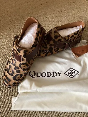 New! Quoddy Leopard Classic Ring Boot Natural Leather Sole 9 B Box Dust Bag Wow! • £255.51