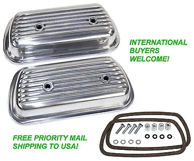 Empi 9152 Vw Bug Bolt-on Aluminum Valve Cover Set Bug Sandrail Ghia Bus Buggy • $47.49