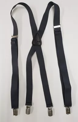 1  Dress Suspenders X-Back Double Locking Pin Adjustable GRAY • $15.99