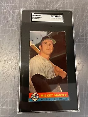 1959 Bazooka Mickey Mantle New York Yankees Baseball Card Sgc Authentic • $1500