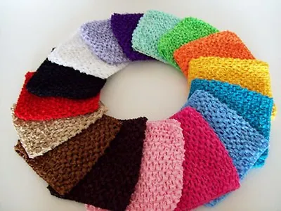 £1.30 • Buy  6 Inch Wide Elastic Crochet Tutu Top Headband For Children Hair Band