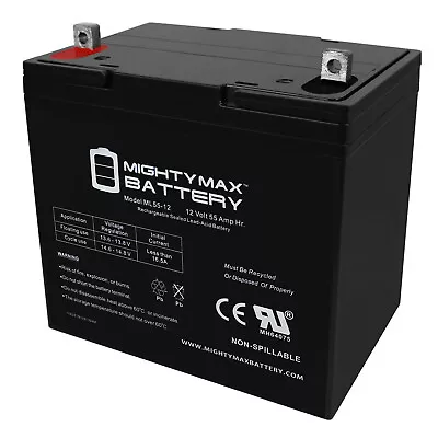 Mighty Max 12V 55Ah Replacement Battery For Pride Pursuit SC713 Scooter • $119.99