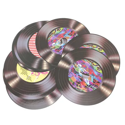 £4.73 • Buy 9Pcs Records Fake Records Decoration Record Wall Decor Vinyl Record Wall Art