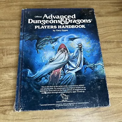 Official Advanced Dungeons And Dragons Players Handbook  Gary Gygax • $79.99