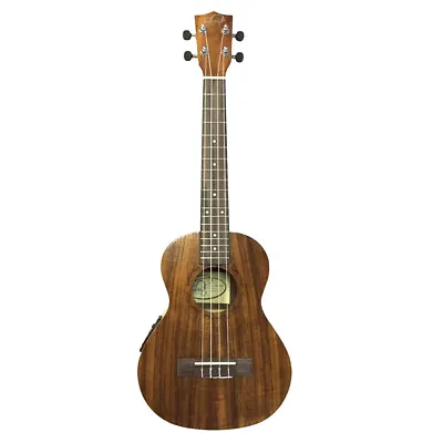 $89 • Buy Tribute 25 Inch Tenor Electric Acoustic Koa Wood Ukulele W/ Tuner Nylgut Strings
