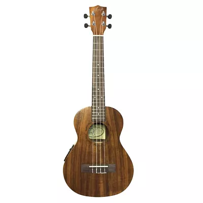 Tribute 25 Inch Tenor Electric Acoustic Koa Wood Ukulele W/ Tuner Nylgut Strings • $89